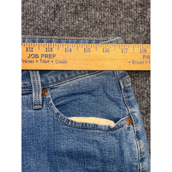 Levi's Bootcut Jeans Women's 16M Blue Denim Flat Front High Rise Medium Wash - Picture 9 of 13